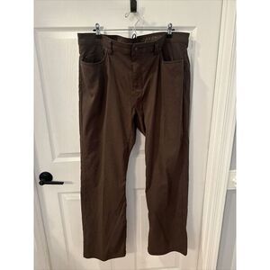 Prana Men‎ Brion slim Fit Hiking Pants Size 40 x 32 Brown Stretch Outdoor